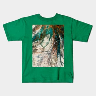 Emerald fluid Kids T-Shirt